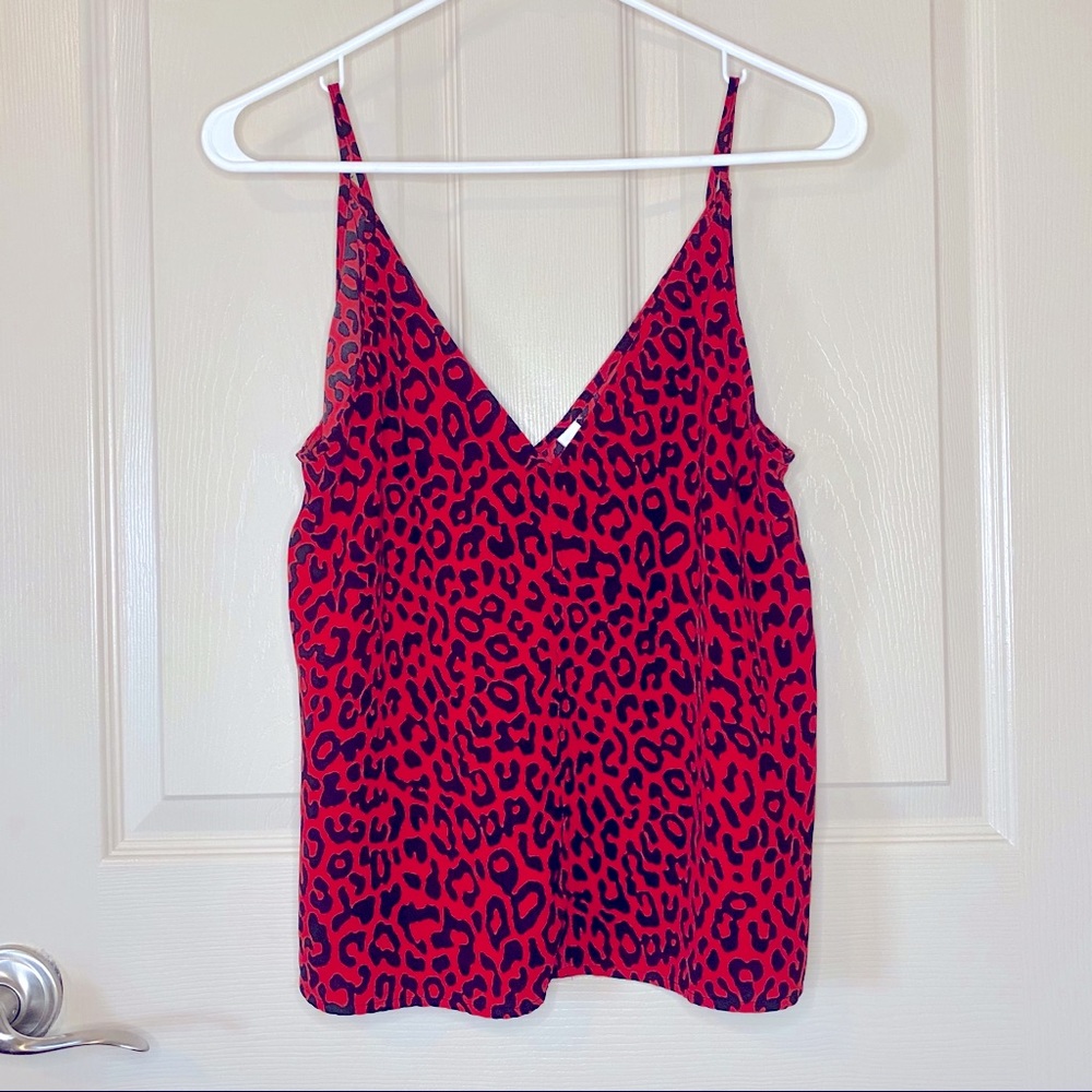 BP Red Leopard Loose Fit Tank